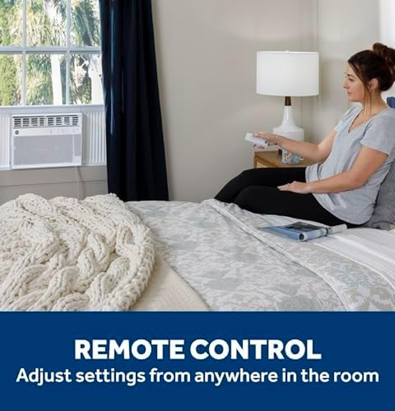 GE Window Air Conditioner 12,000 BTU for Rooms up to 550 Sq Ft., Wi-Fi Enabled,