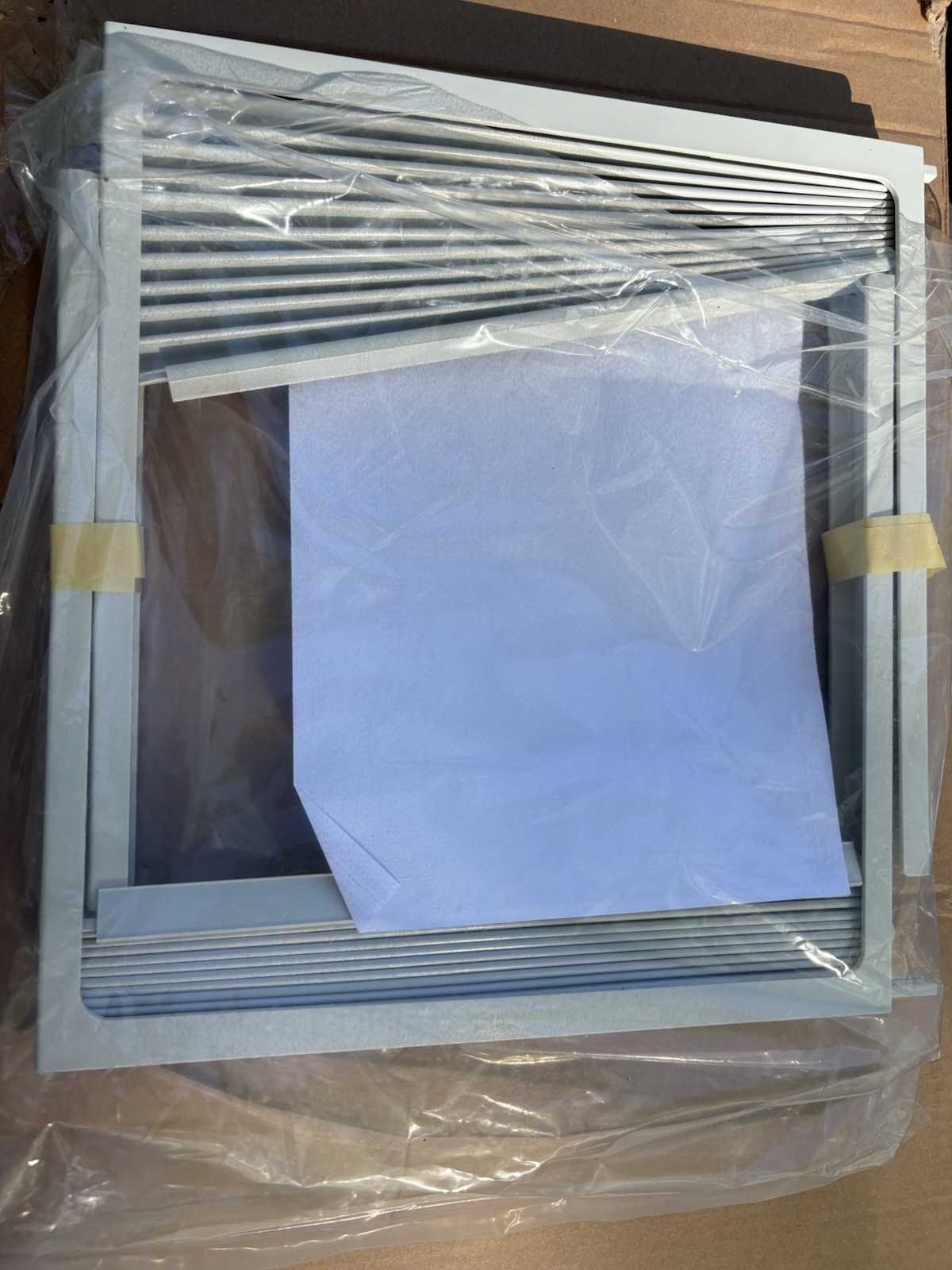 Window Air Conditioner Curtain Frame Kit White Plastic Replacement