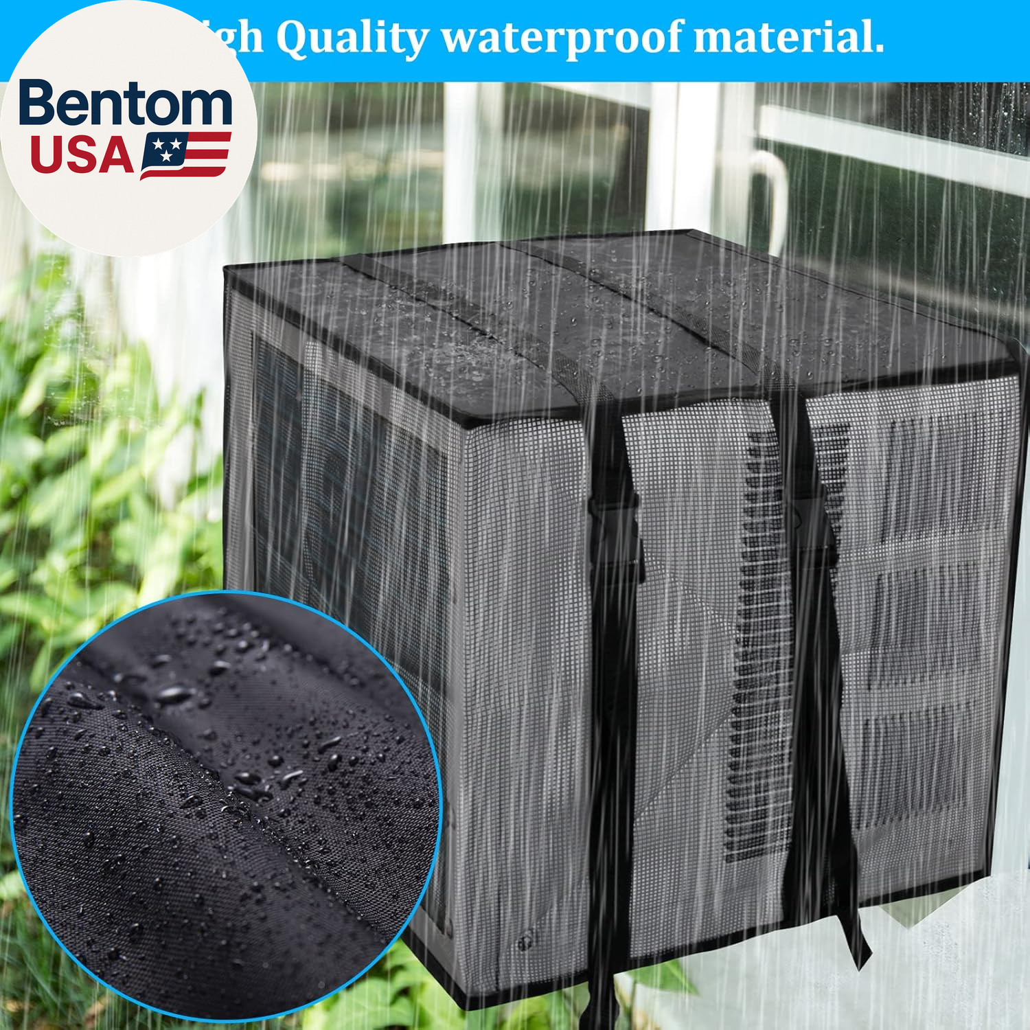 Newest Design Mesh Window Air Conditioner Cover Outdoor, Support Window AC Unit
