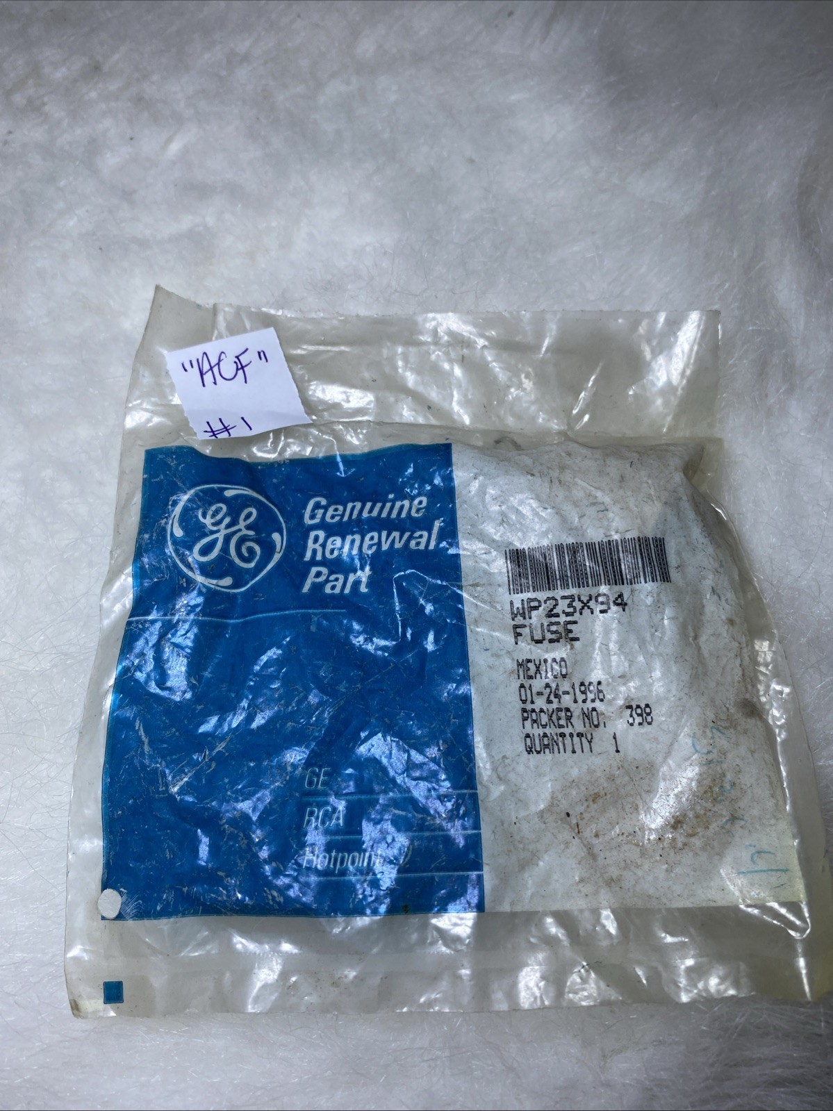 OEM GE Room Air Conditioner Fuse WP23X94