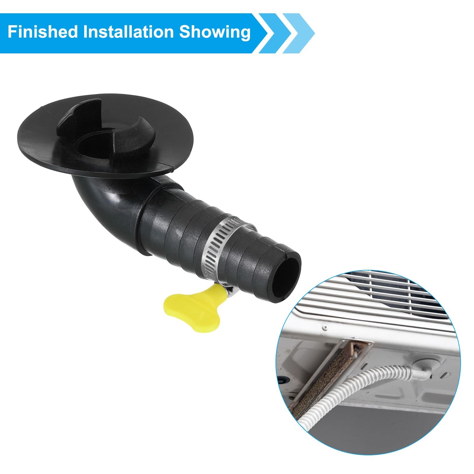 PATIKIL 20mm Air Conditioner Drain Hose Connector, 1 Pcs Universal Drain Connect