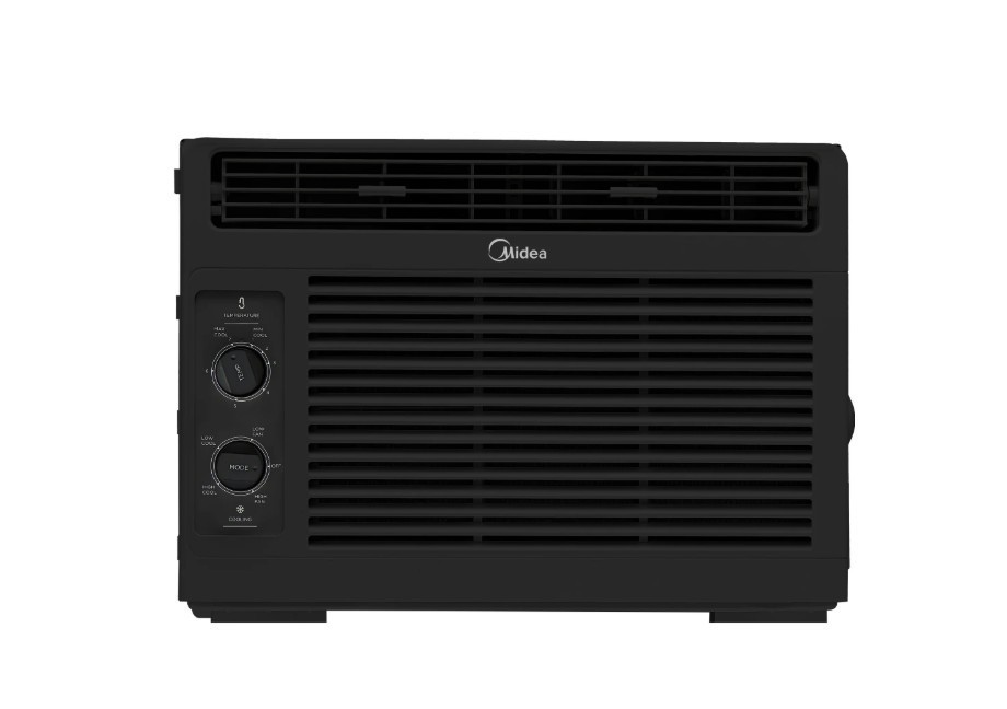 Midea 5,000 BTU Mechanical Window Air Conditioner, 150 Sq Ft, Black