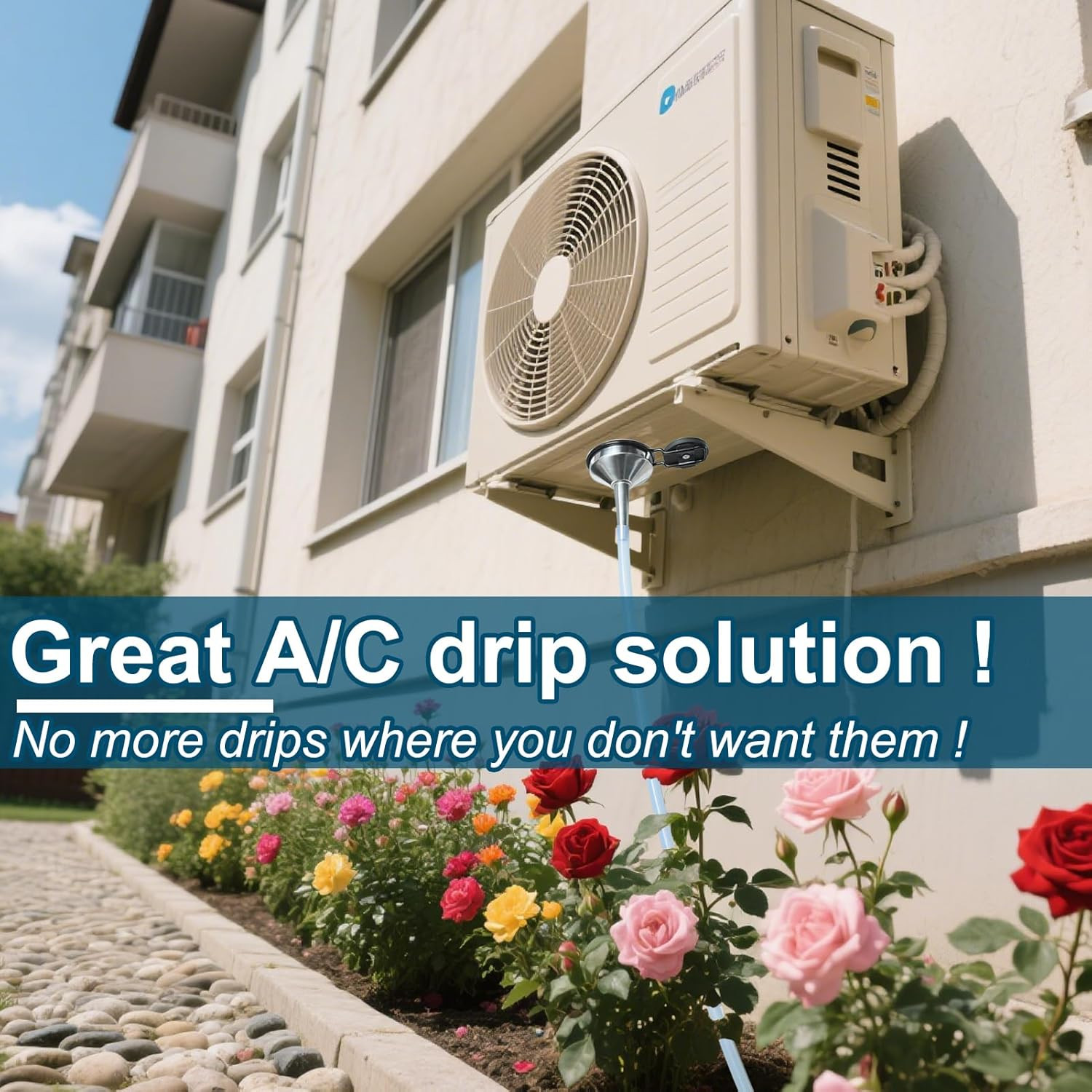 4Ft Magnetic Window Air Conditioner Drain Kit Universal Portable Air Conditioner