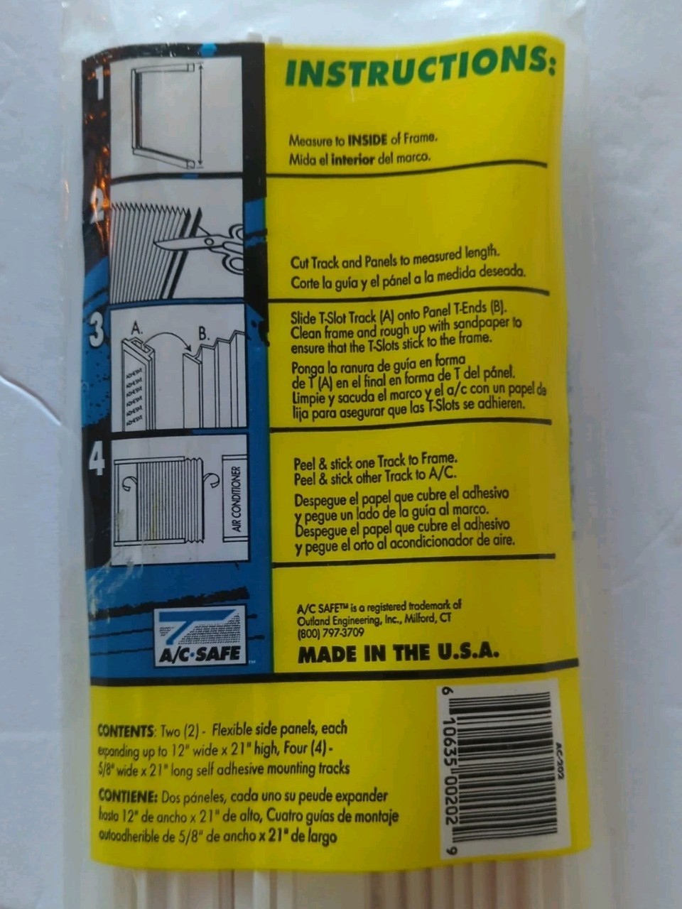 New 2 Pack Window A/C Vinyl Panel Replacement Kit AC-202 Beige 12Wx21H