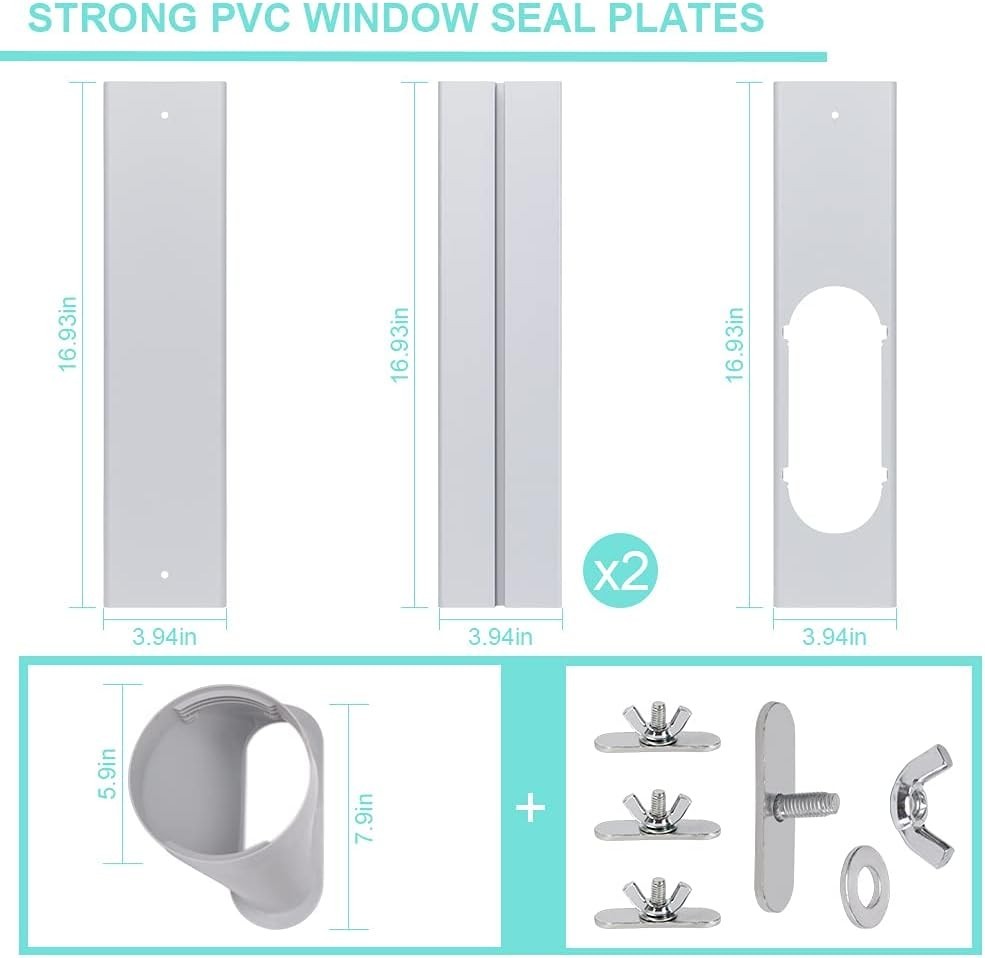 Kit de ventilación para ventana de aire acondicionado con manguera de escape NEW