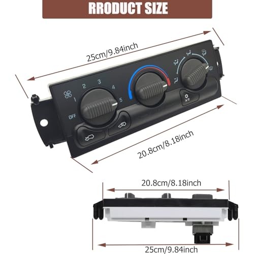Front Climate Control Module A/C Heater Air Conditioning Panel Unit Compatible