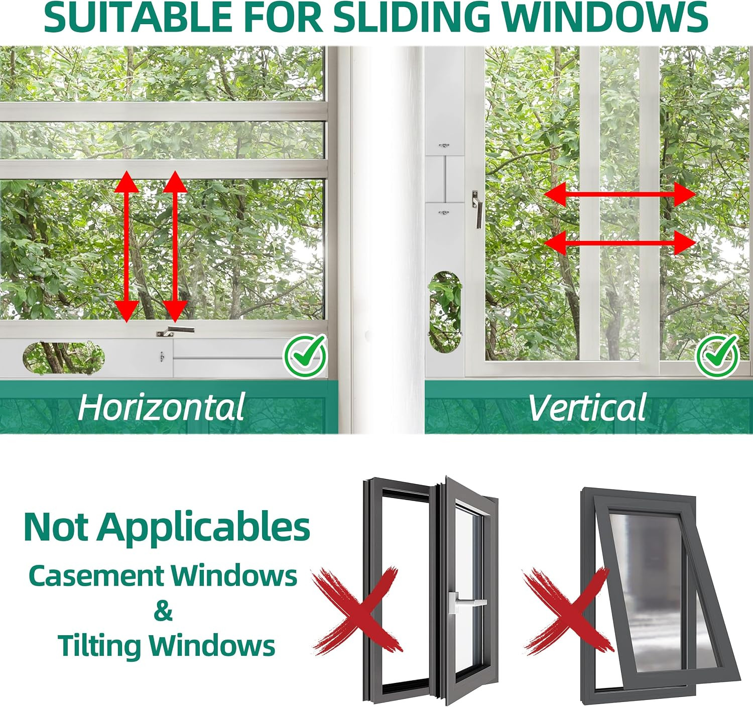 Portable Air Conditioner Window Kit: Adjustable Universal AC Seal Window Vent Ki