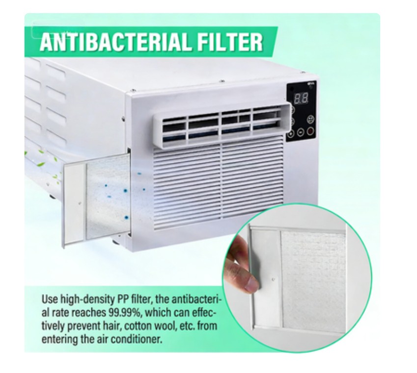 Mobile Small Air Conditioner Refrigerator Desktop With Remote Control 1876BTU
