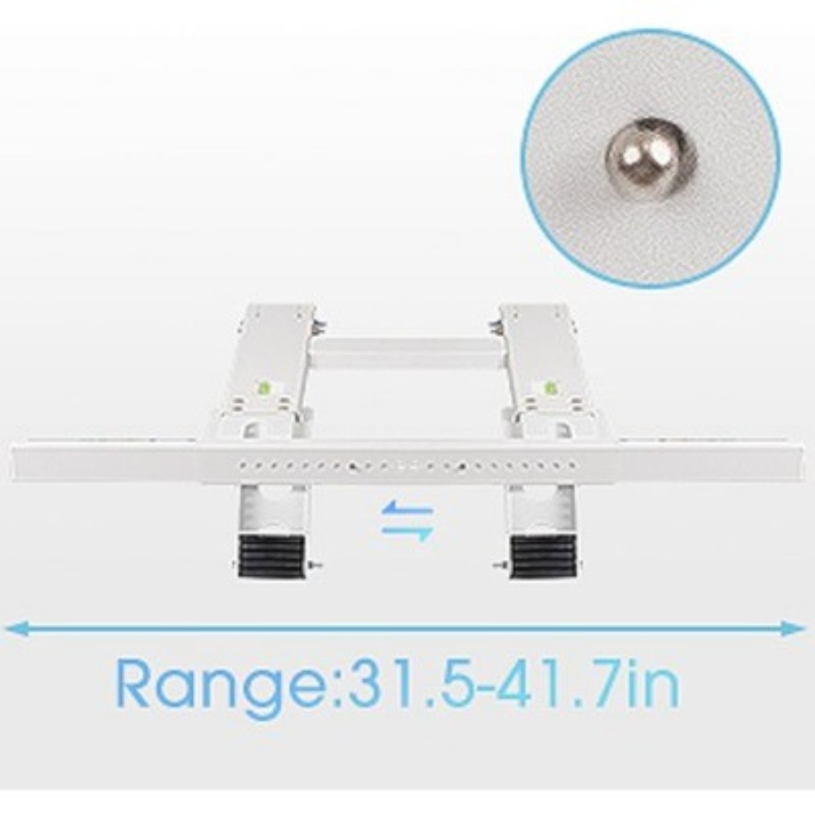 Adjustable Window AC Bracket Stand Conditioner Support Bracket No Drilling White