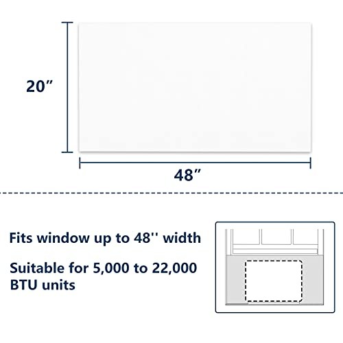 Window Air Conditioner Side Panel, 48&Prime; Extended Width XL Size Surround