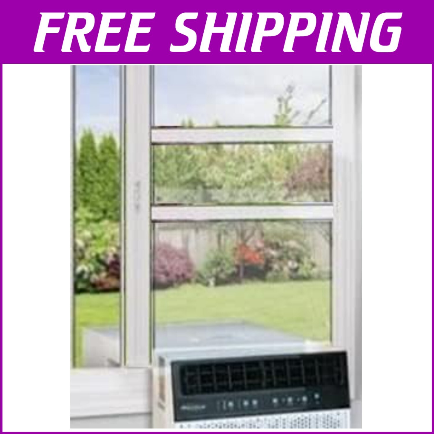Portable Window AC Kit with Insulation – No Drill Installation for Easy Comfort-