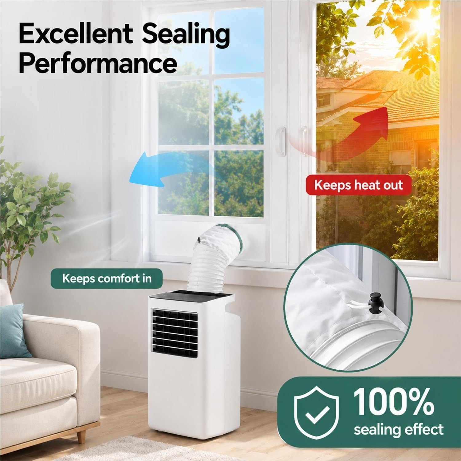 Efficient AC Window Vent Seal for Sliding Windows – 100% Sealing Guarantee
