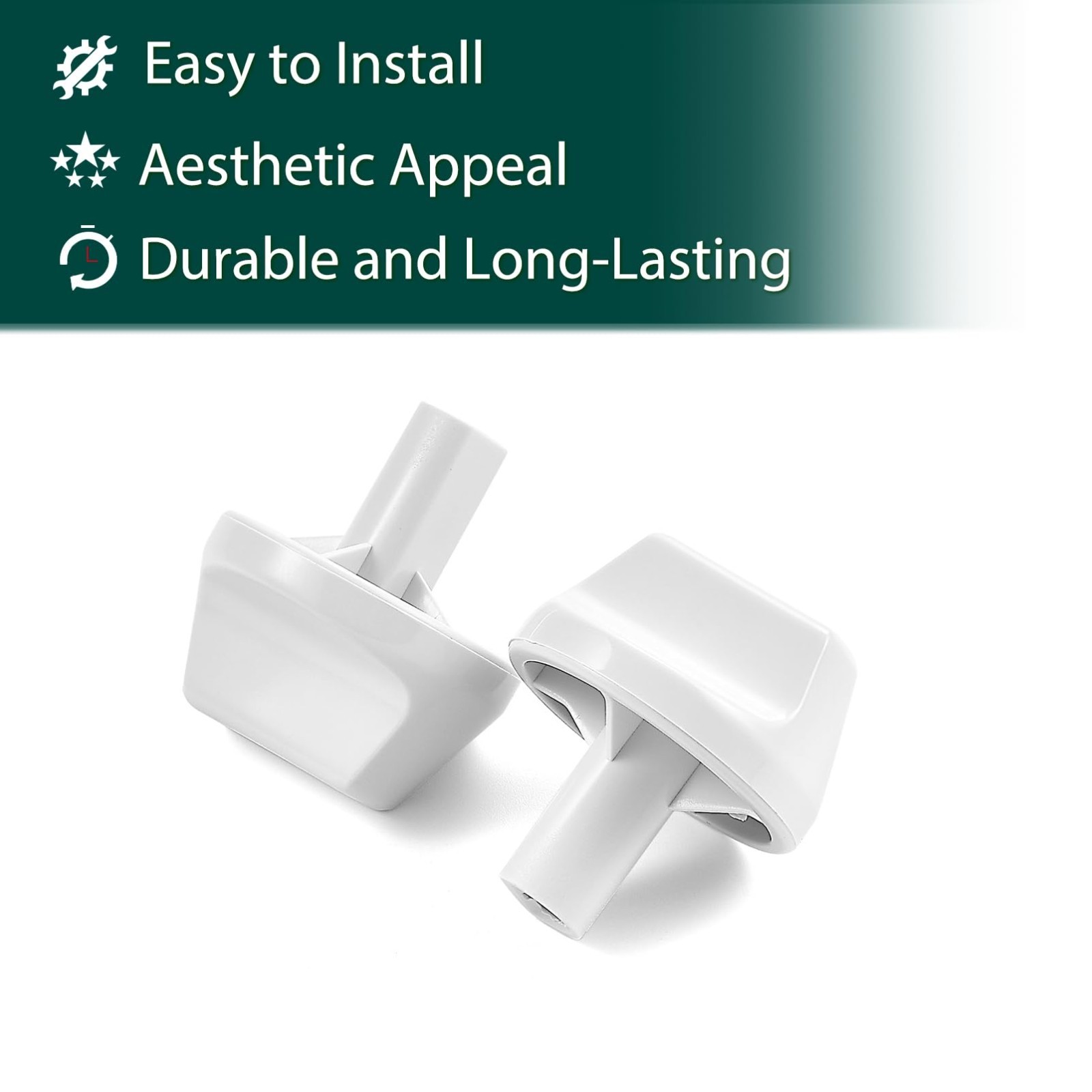 Air Conditioner Control Knobs Replacement for Window AC Units – White Plastic, 1