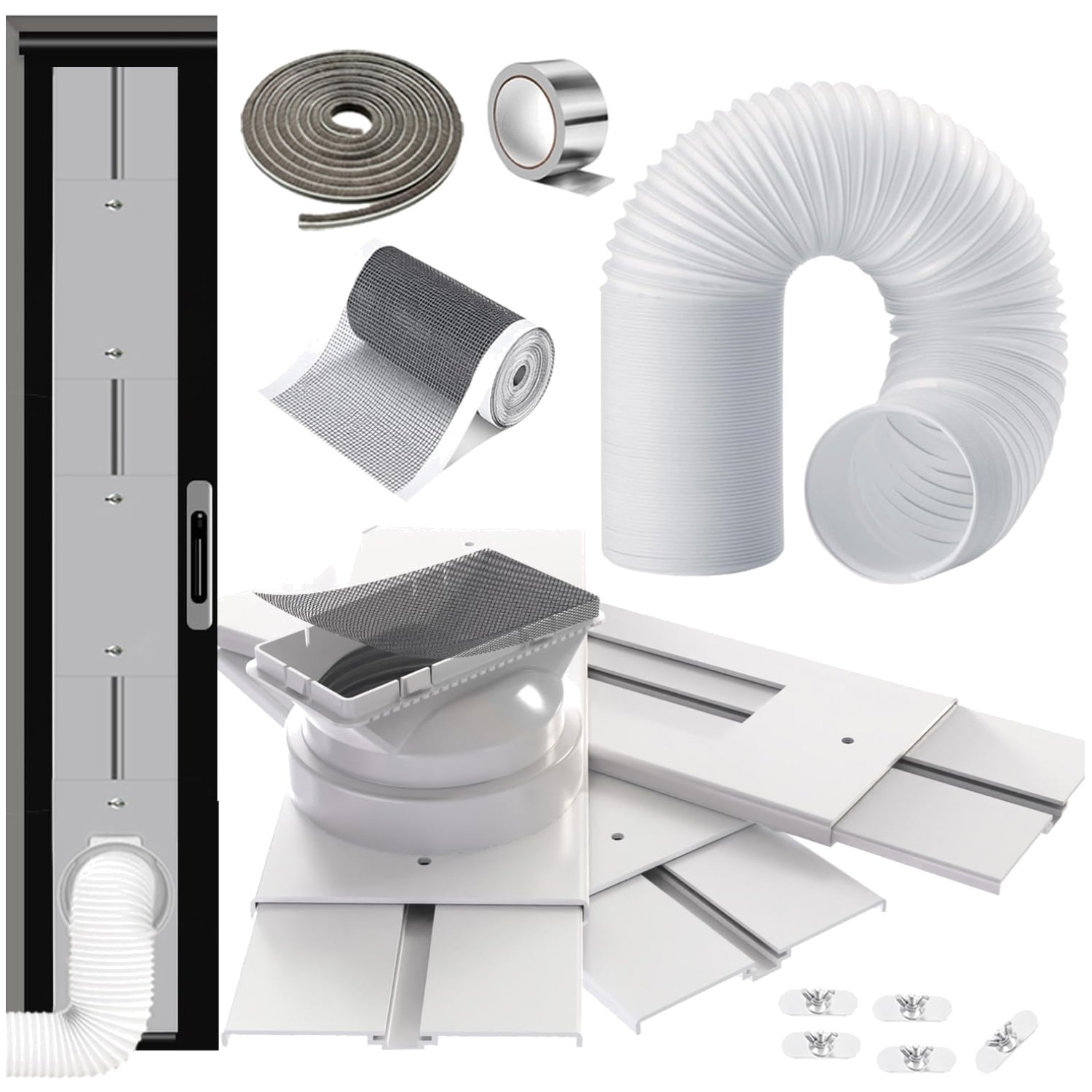 Weather Stripping Seal for Window AC – 95&Prime; Sliding Door Kit