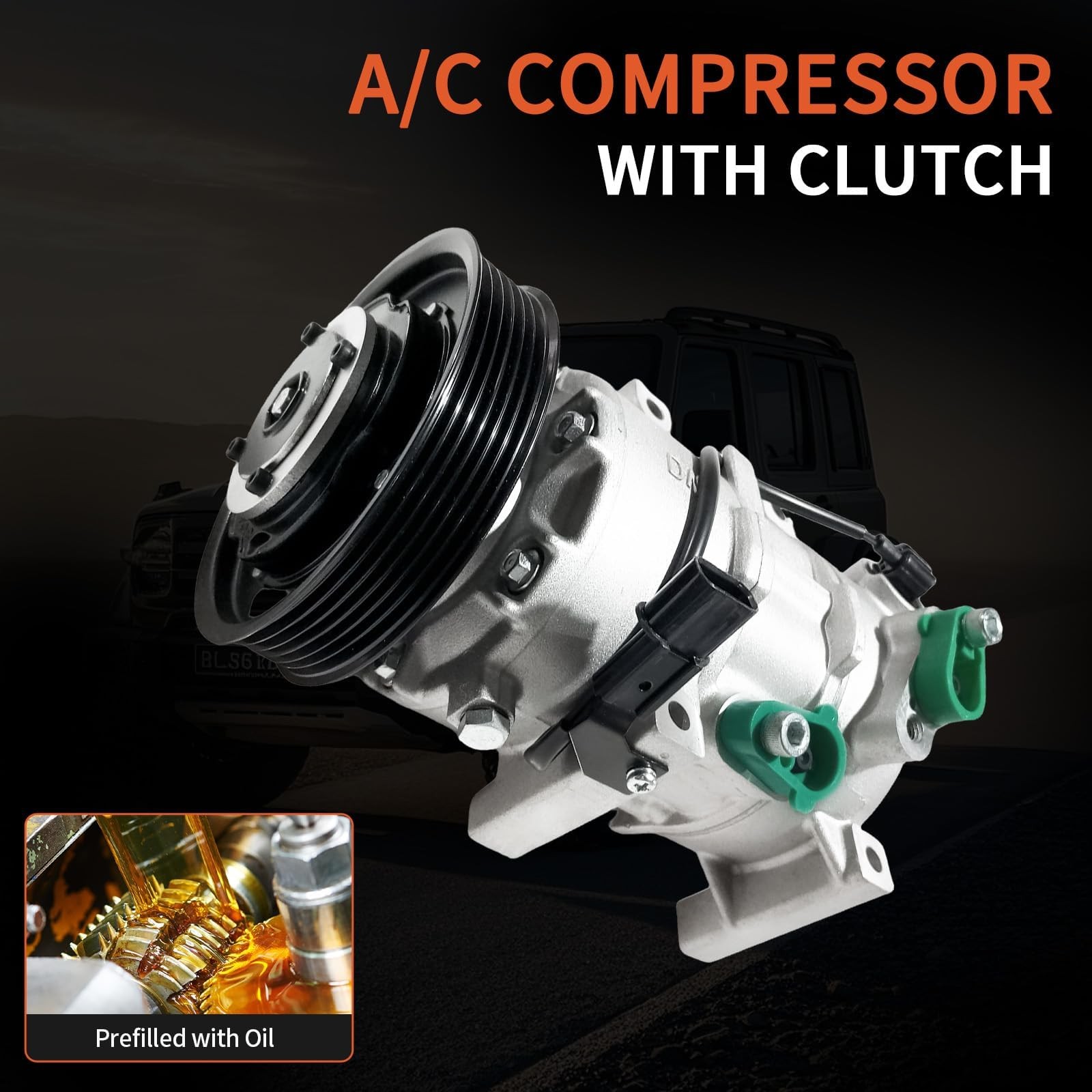 CO 20765C A/C Air Conditioner Compressor Fit for 2012-2017 Hyundai Accent, 20…