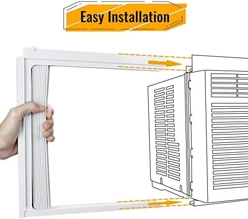 LBG Products Window Air Conditioner Side Panel and Frame Set,AC Accordion Fil…