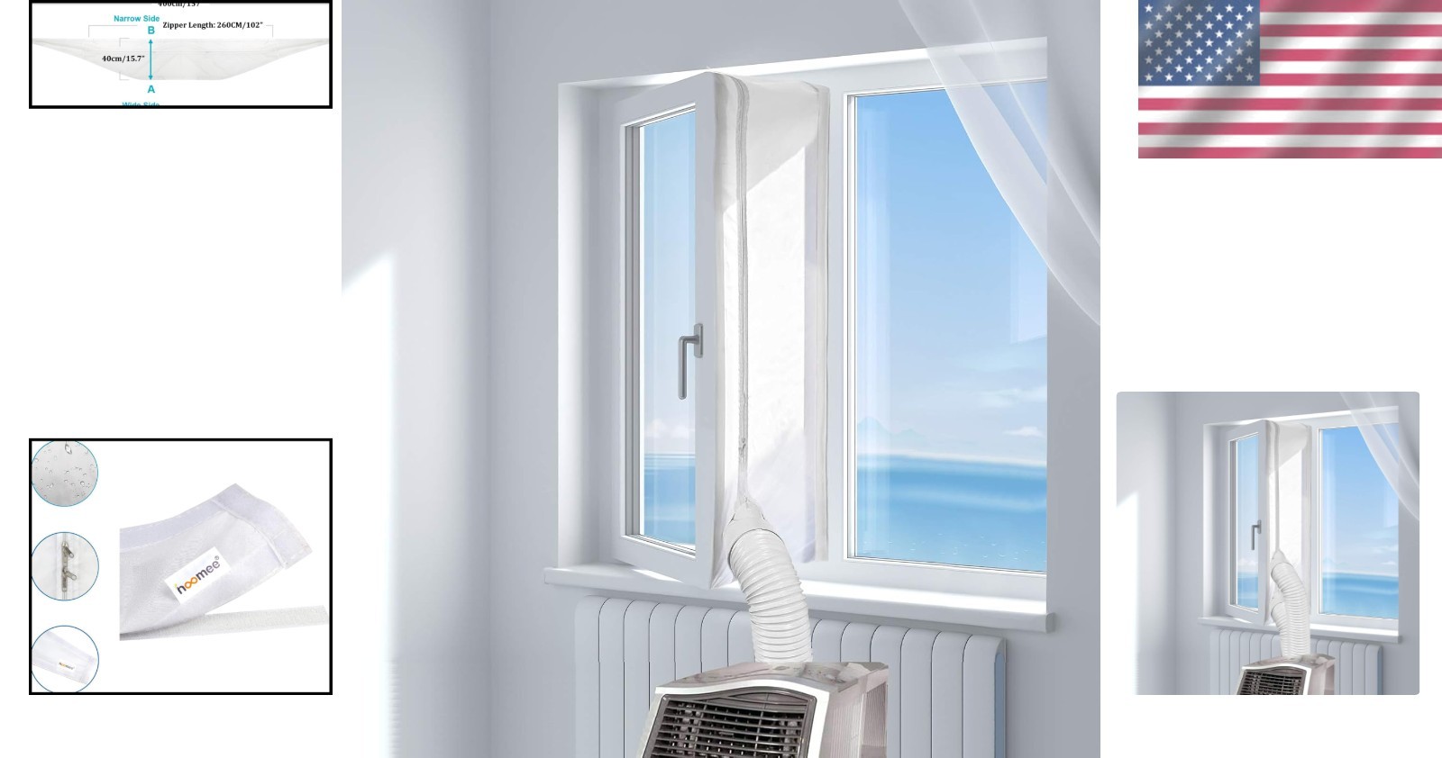 Universal Window Seal for Portable AC and Dryer 157 Inch Easy Install