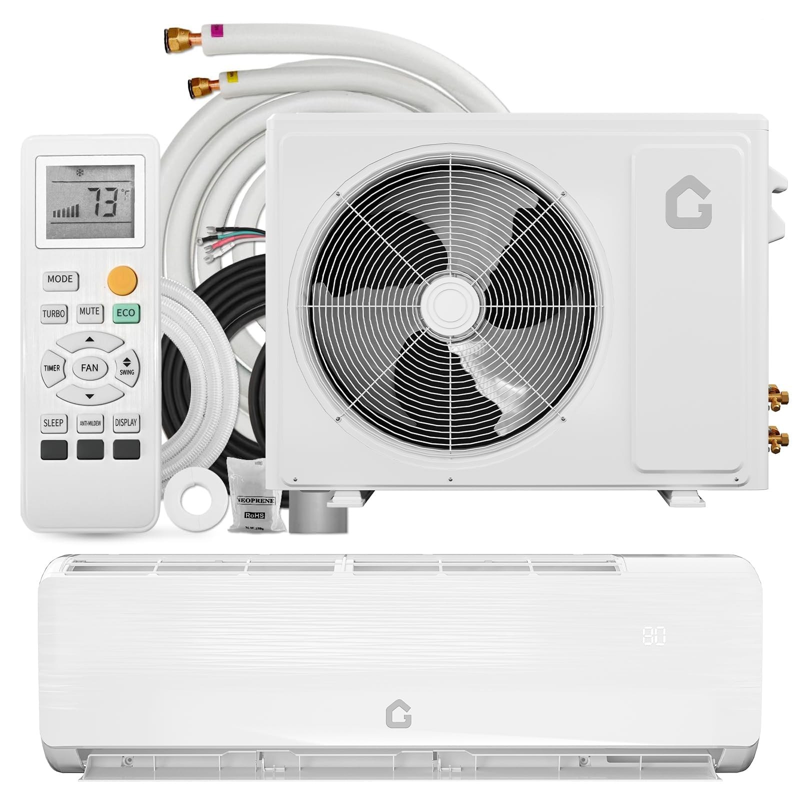 12000 BTU Split Air Conditioner and Heater AC SEER2 19 208-230V All Season