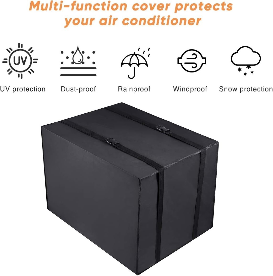 Outdoor Window AC Cover Waterproof Oxford 21x16x15 Protects 3000-7000 BTU