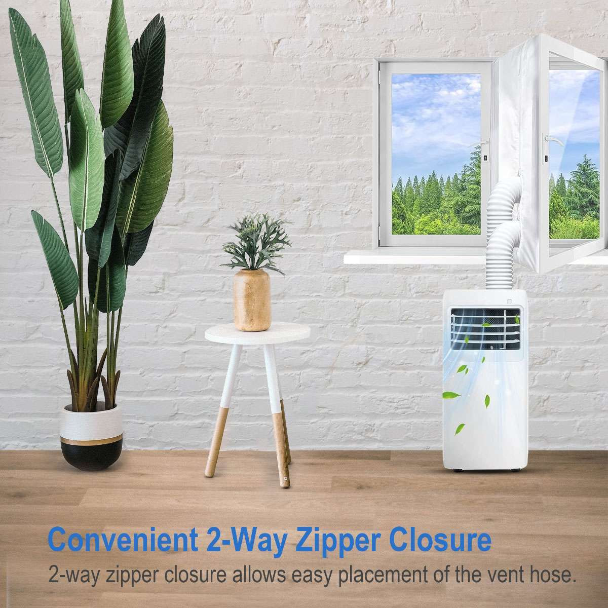 13Ft 10Ft Portable AC Window Seal Kit Universal for Mobile Air Conditioner Unit