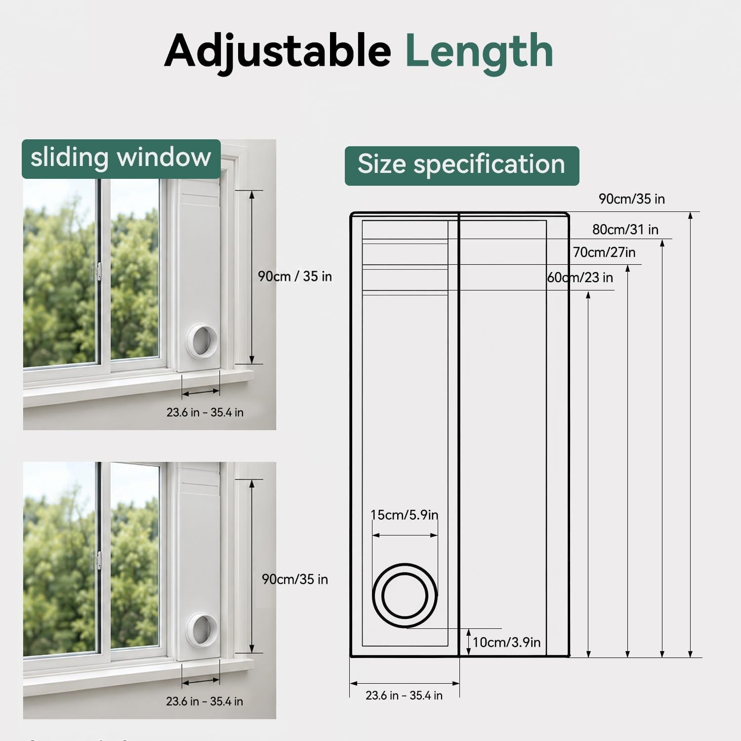 Efficient AC Window Vent Seal for Sliding Windows – 100% Sealing Guarantee
