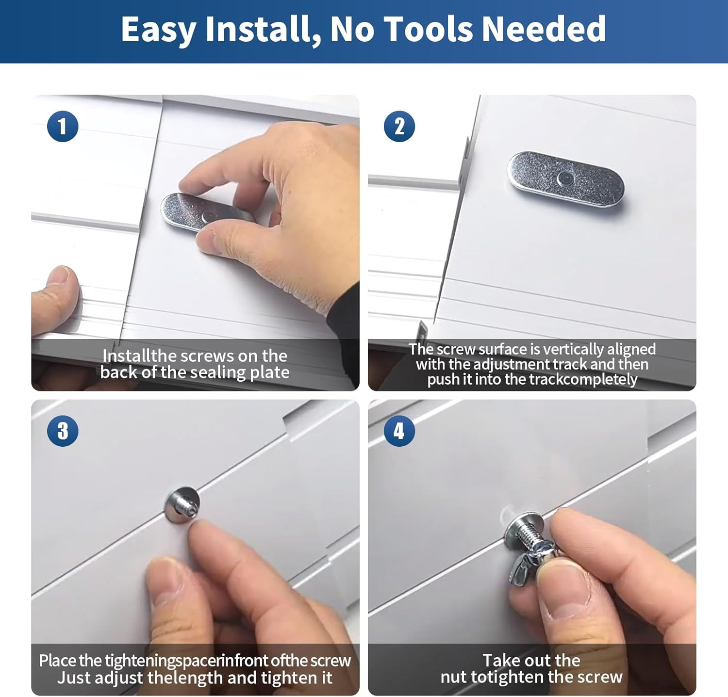 Portable Air Conditioner Sliding Door Vent Kit – Adjustable Length up to 90 Inch