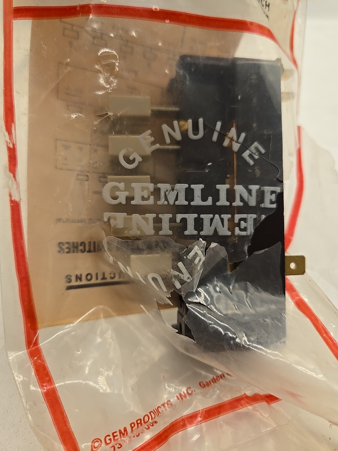 GEMLINE Window A/C Push Button Selector Switch 19003, 190-3 (9C6)