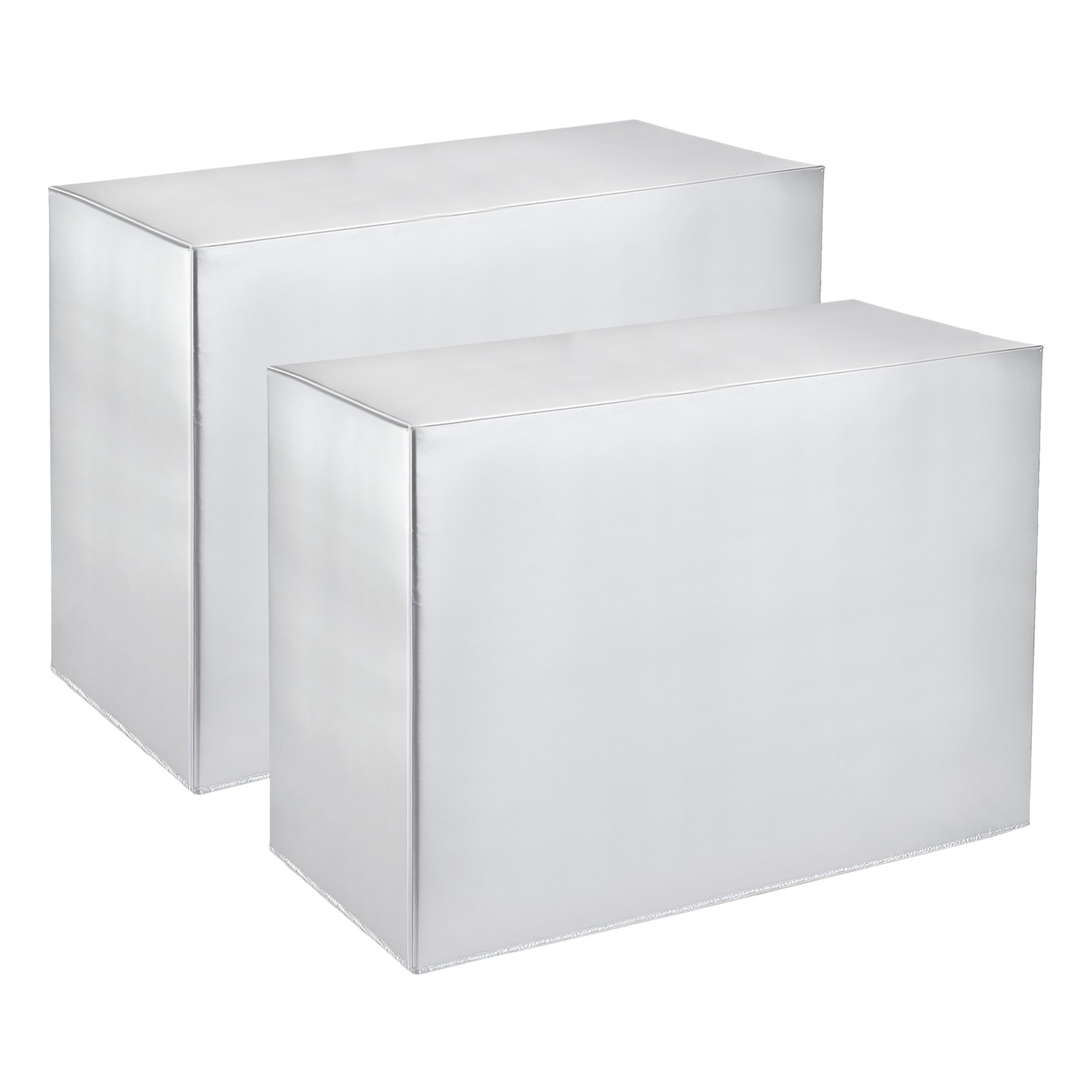 41 x 16 x 30 Inch Air Conditioner Cover, 2 Pcs AC Unit Protector, Silver
