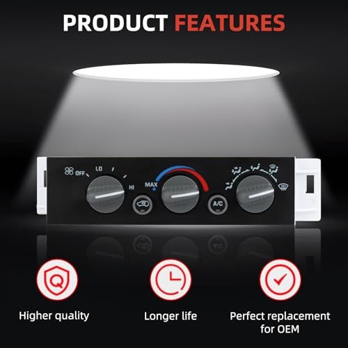 Heater A/C Climate Control Module Panel Switch Compatible with Chevy 599-007