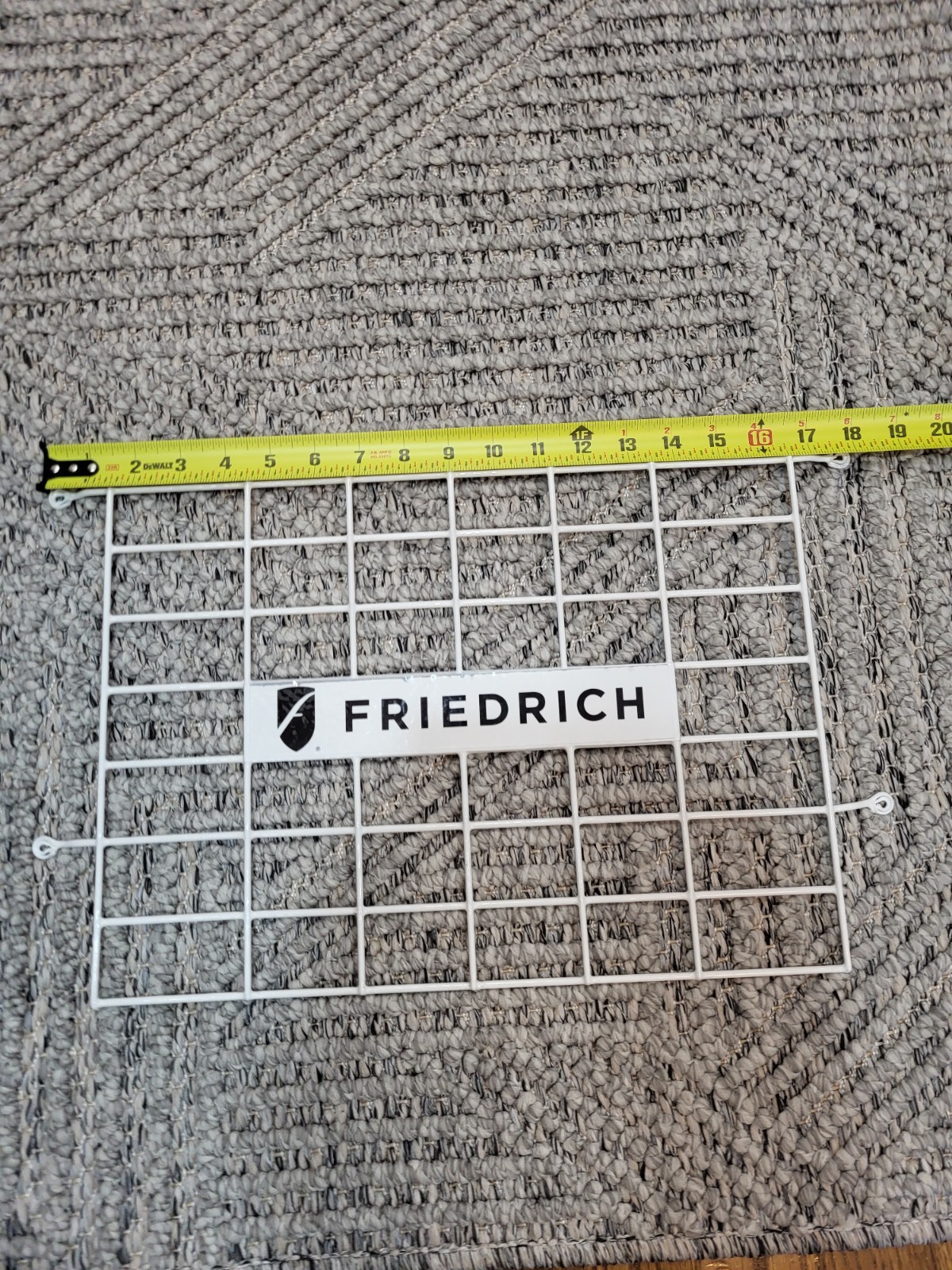 CCF12A10A FRIEDRICH AIR CONDITIONER Rear Panel Grille Badge Logo 18&Prime; x 11&Prime;