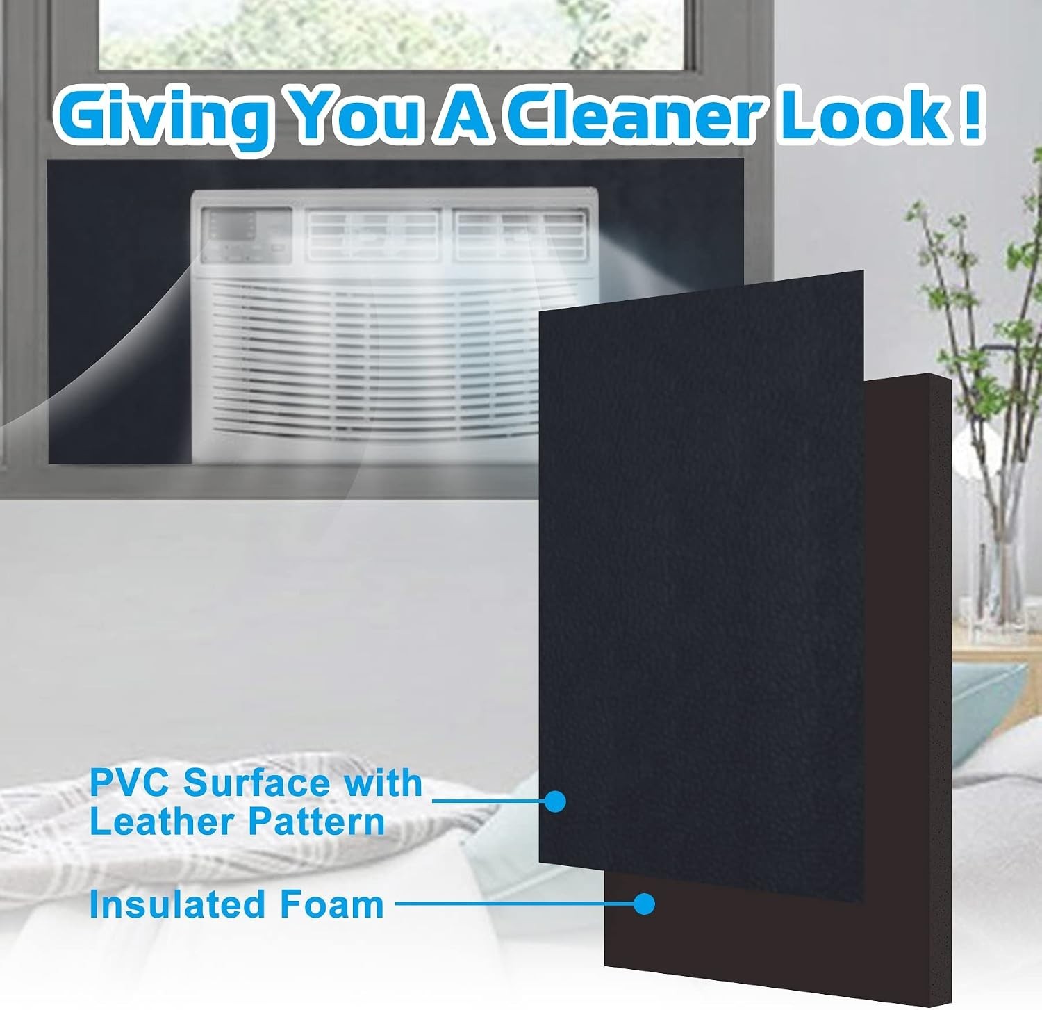 Window Air Conditioner Seal Kit: Insulated Foam for -Round Comfort & Savings