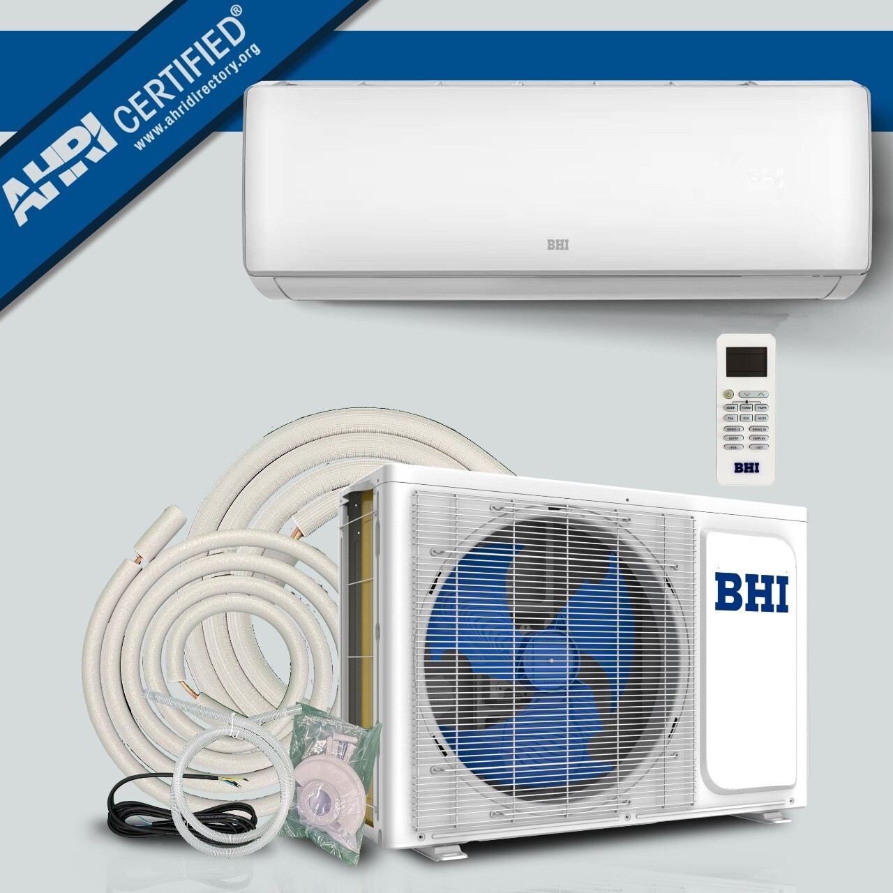 BHI 12,000 BTU 115V 17 SEER2 Ductless Mini Split Air Conditioner