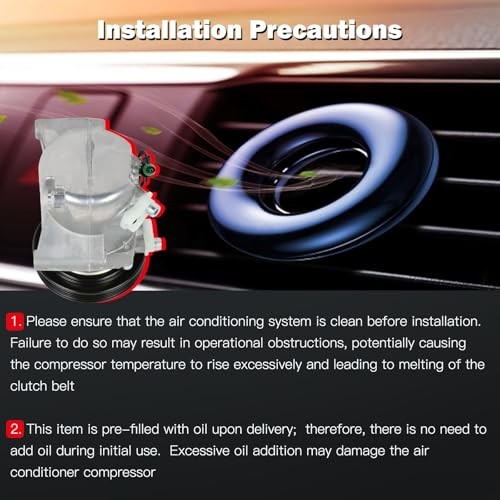 Air Conditioning Compressor for Smart Fortwo 1.0L 2008-2015 | Replaces AC
