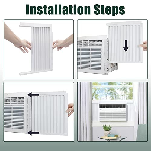 Window Air Conditioner Side Panels with Frame, Fit Most Units of 5,000 BTU