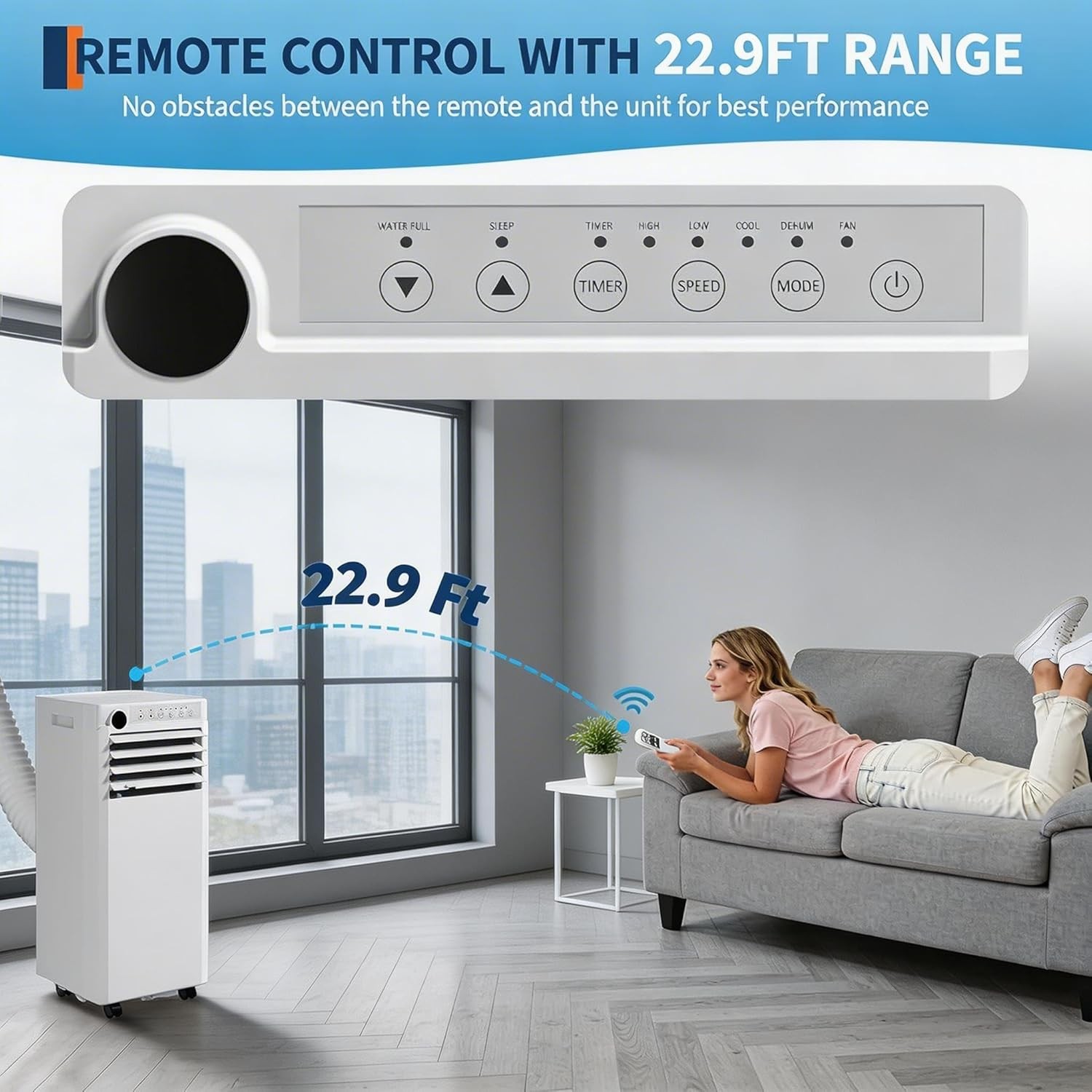 3 in 1 Portable Air Conditioner 8000 BTU Up to 350 Sq Ft Portable AC Unit Set