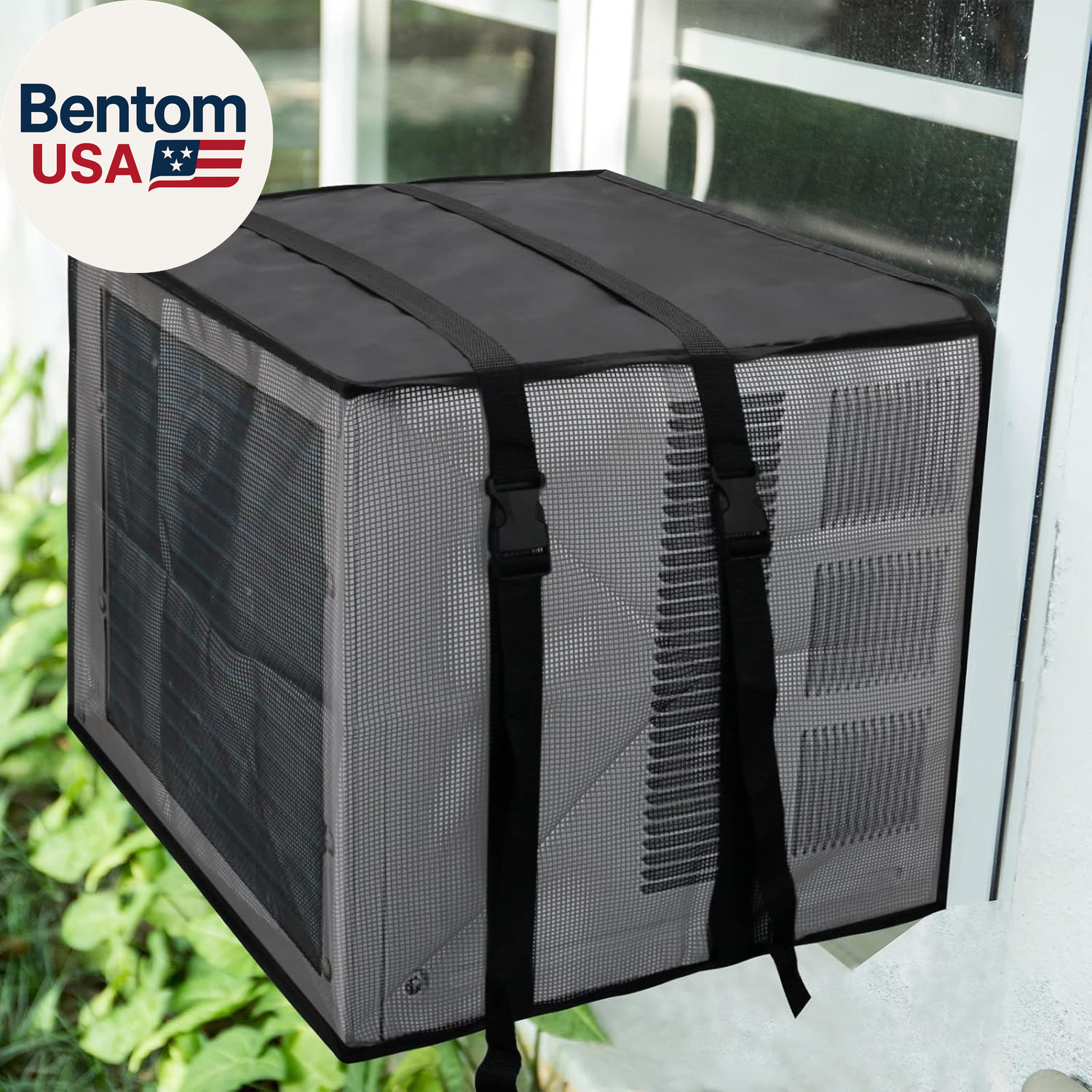 Newest Design Mesh Window Air Conditioner Cover Outdoor, Support Window AC Unit