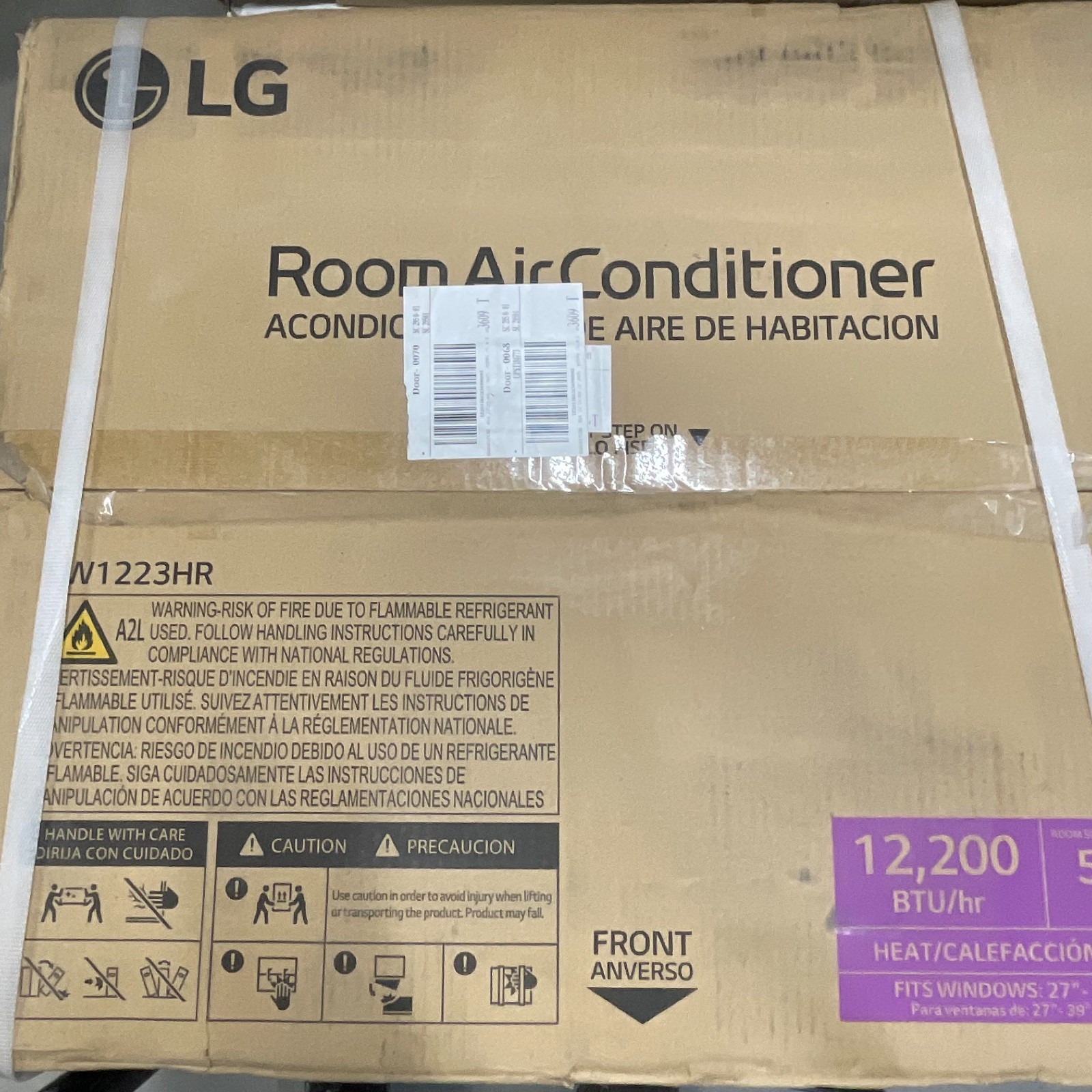 LG 12,200 BTU Window Air Conditioner LW1223HR – White OPEN BOX