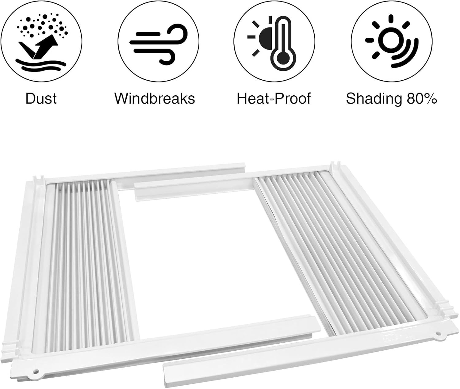 Window Air Conditioner Side Panels with Insulating Foam Frame