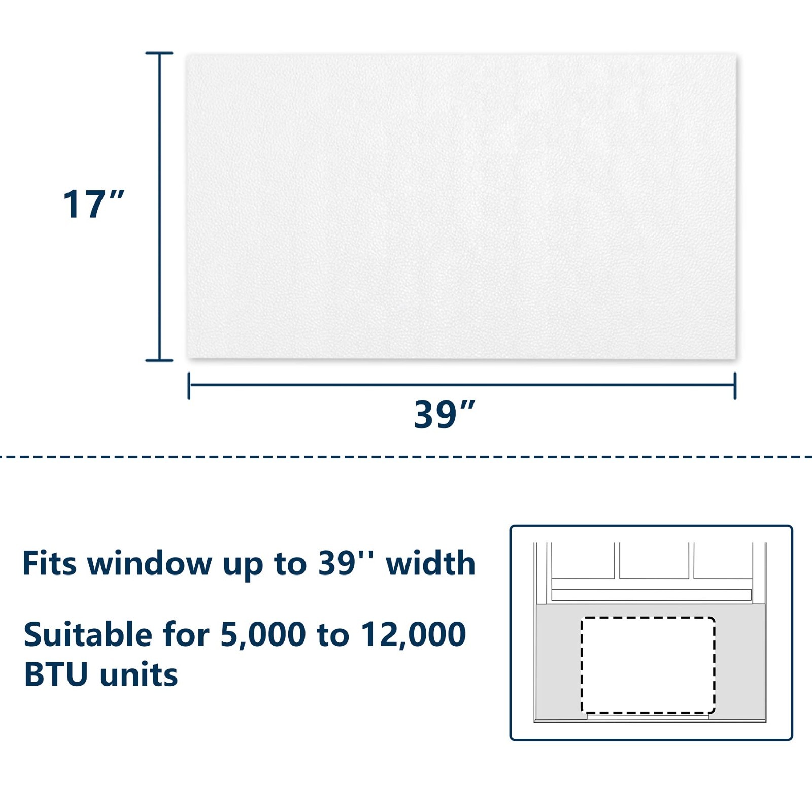Window Air Conditioner Insulation Foam Panels – AC Side Sun Block for All Season