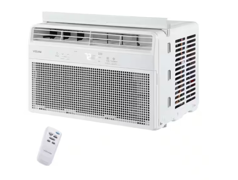 VISSANI 6,000 BTU 115-VOLT WINDOW AIR CONDITIONER – WHITE
