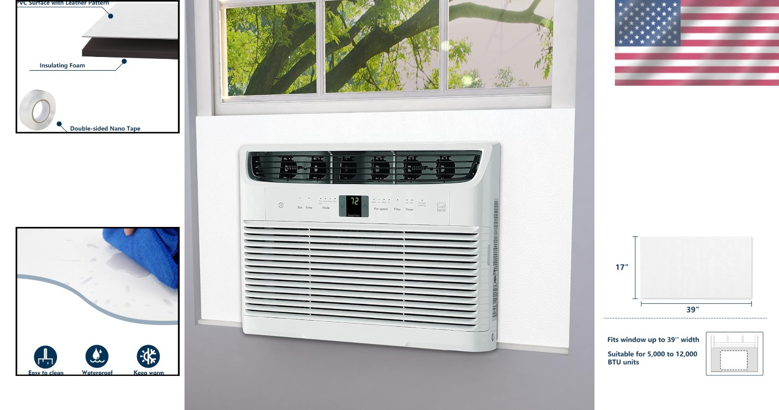 Window Air Conditioner Insulator – Universal Fit