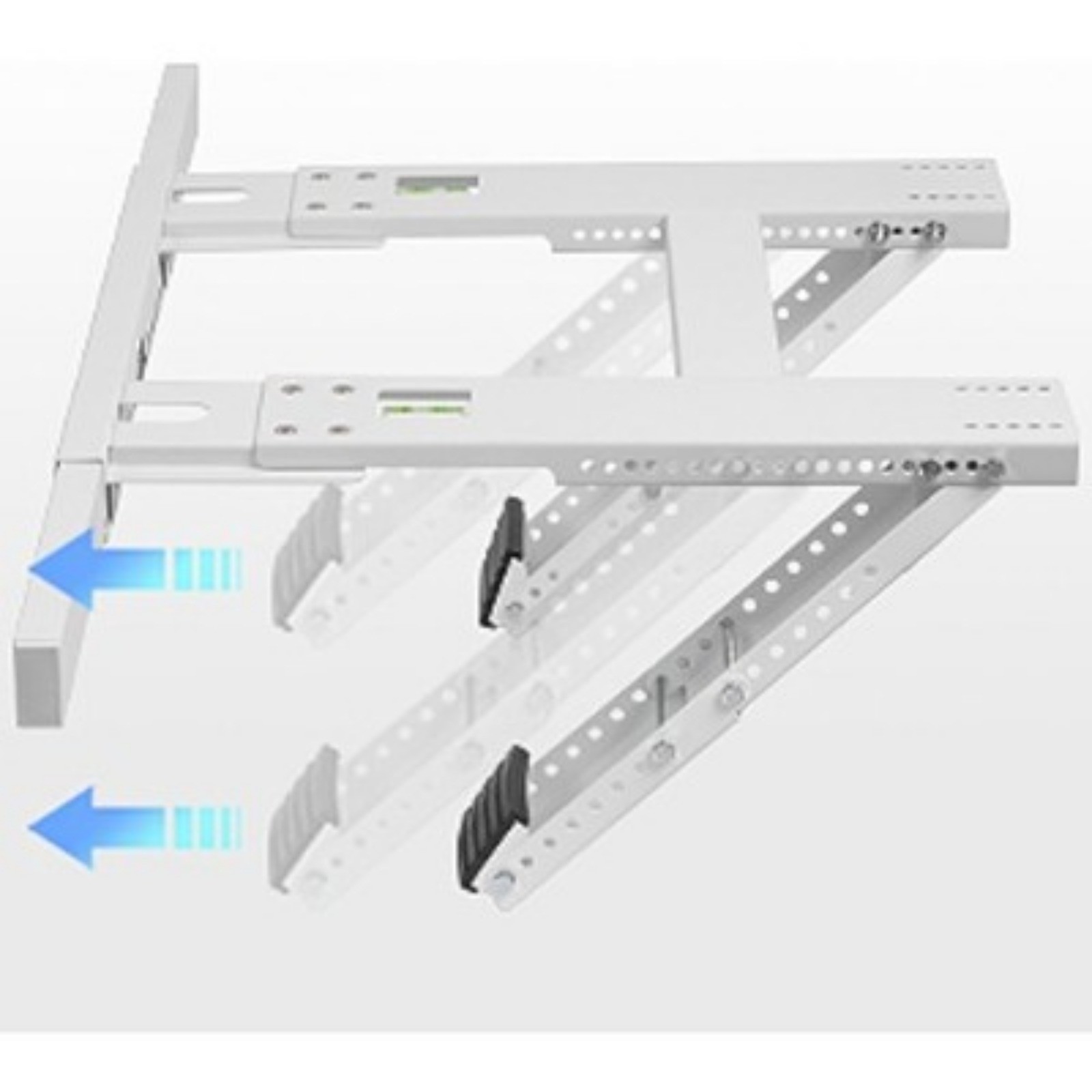 Adjustable Window AC Bracket Stand Conditioner Support Bracket No Drilling White