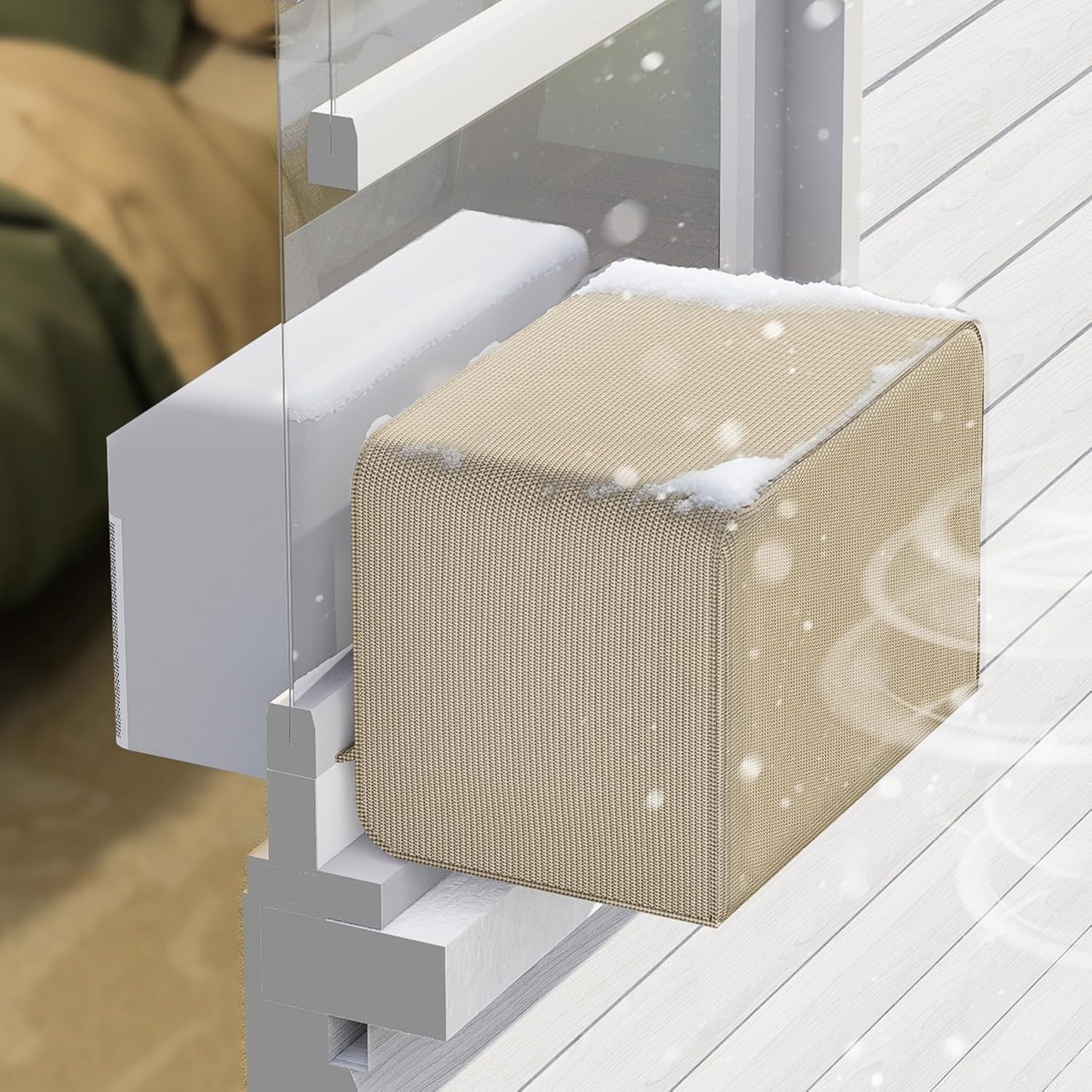 Window Air Conditioner Cover Compatible with Midea U Shaped Window AC Unit Fit