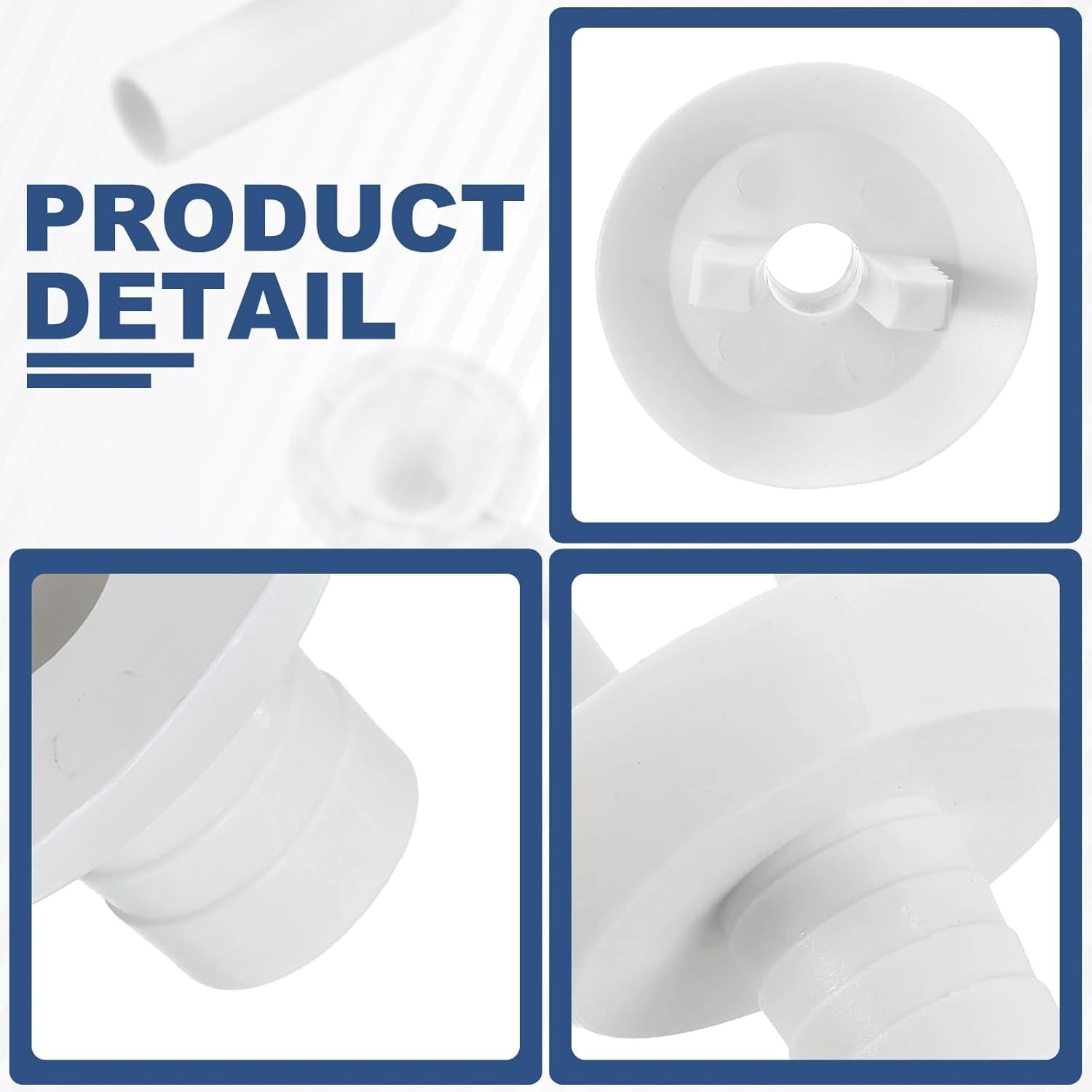 4Pcs Air Conditioner Drain Hose Connector Elbow Fitting with Rubber Rings