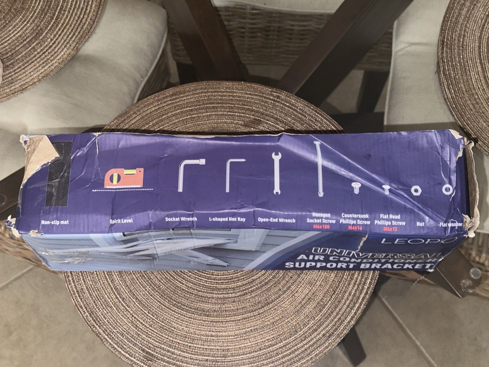 LEOPO No Drilling Air Conditioner Support Bracket