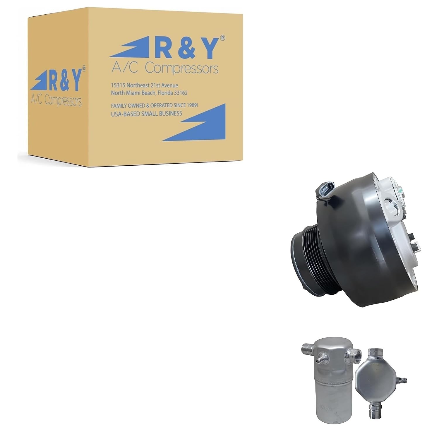 New Automotive AC Compressor Kit for Chevy C1500 C2500 KT BB90N Clutch