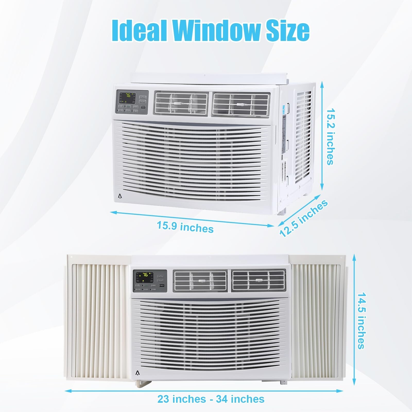 12000 BTU[WIFI APP Control]Window Air Conditioner Smart 6 Mode AC Unit w/Remote
