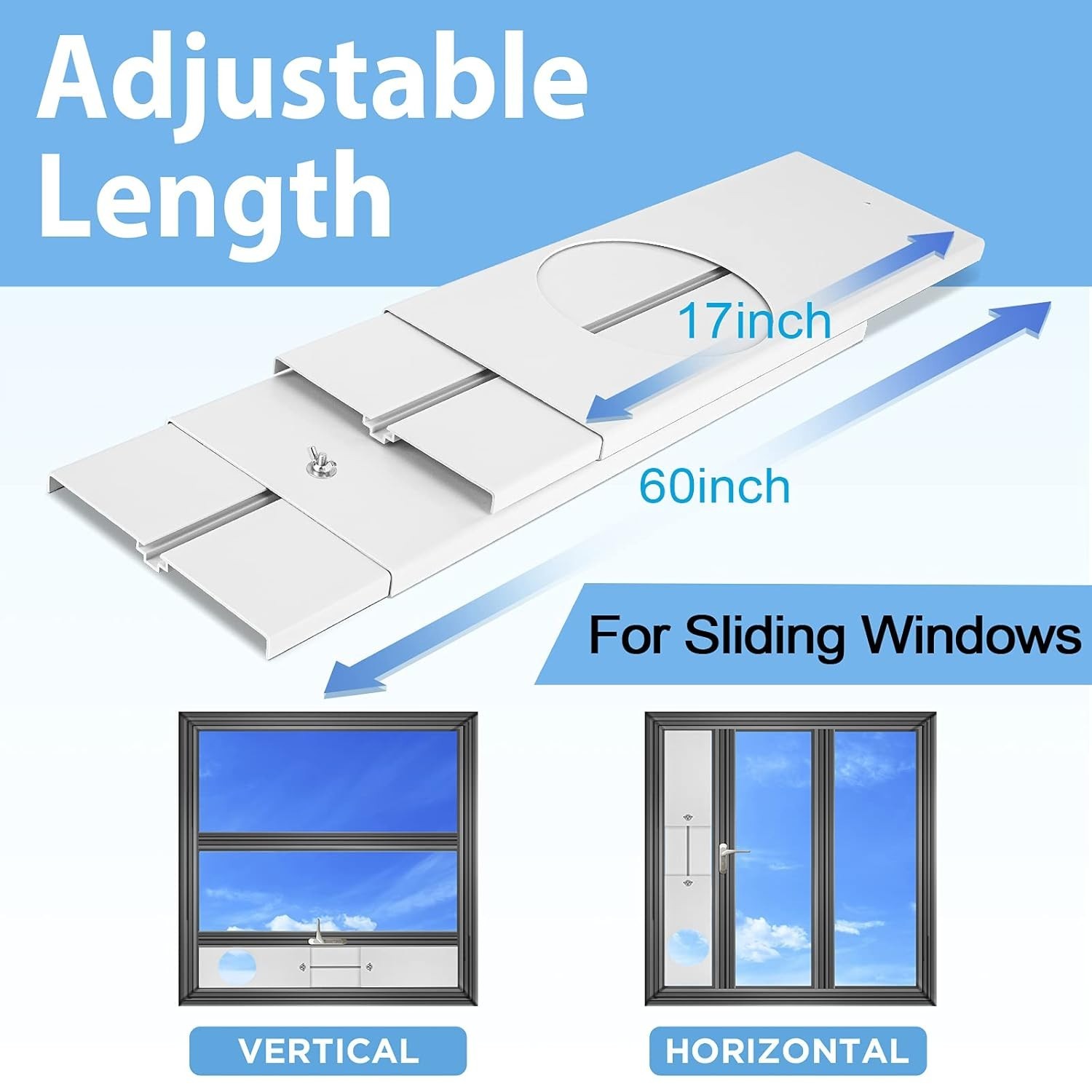 TigeJoy Portable Air Conditioner Window Seal Kit with Universal Coupler