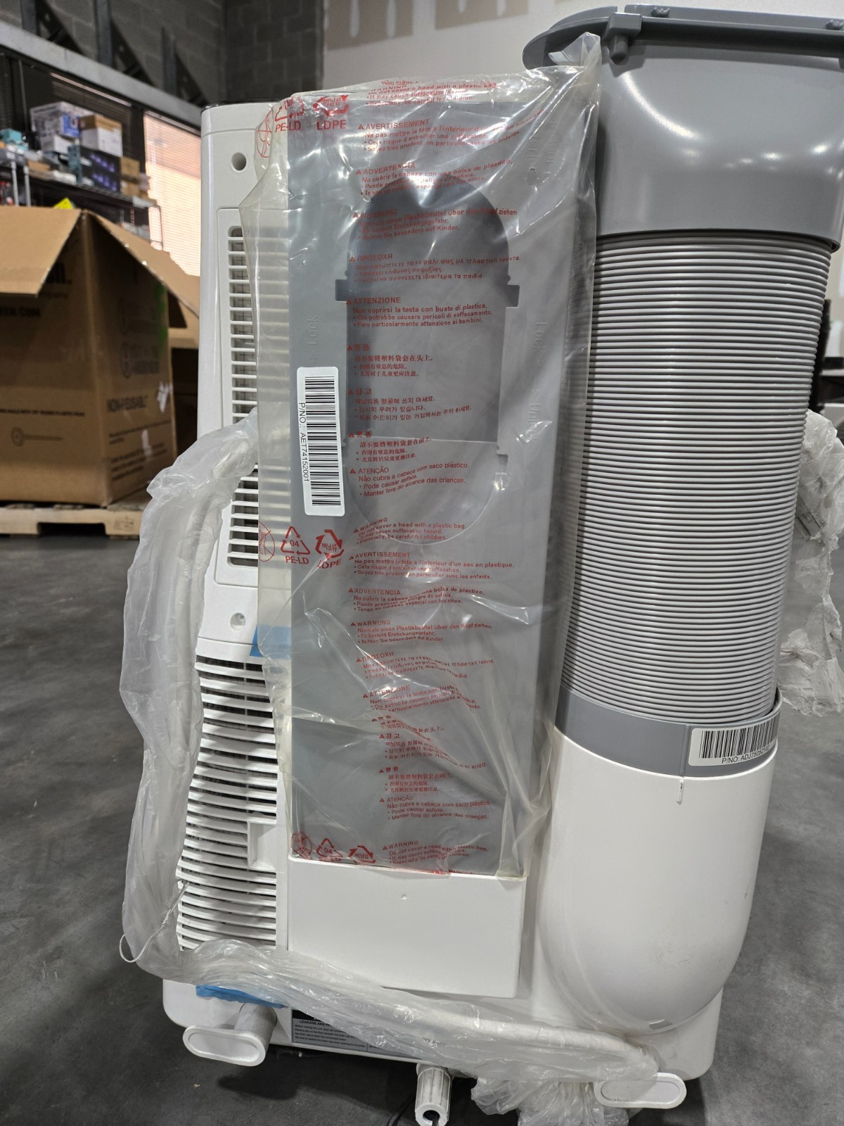 LG 10,000 BTU Smart Portable Air Conditioner Dual Inverter – LP1419IVSM White