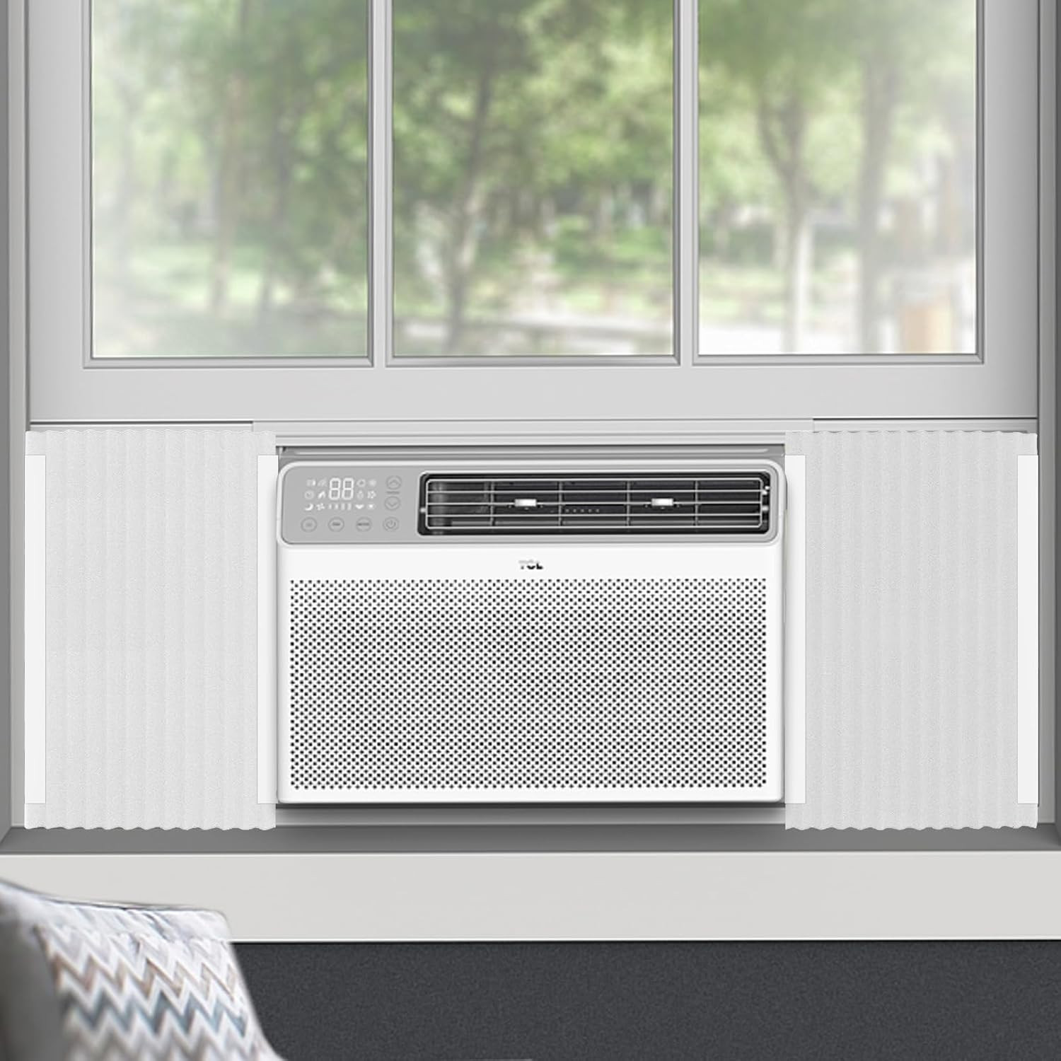 Window Air Conditioner,Side Insulated Foam Panel, Summer/Winter Heat and Draft I
